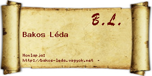 Bakos Léda névjegykártya